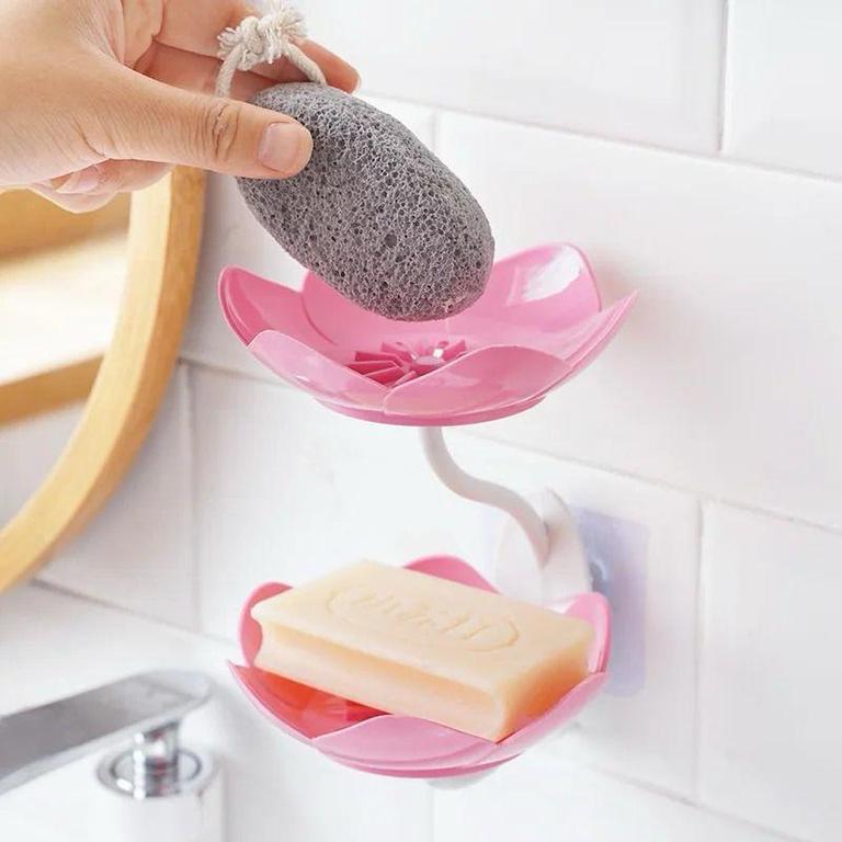 Double Layer Flower Shaped Soap Tray