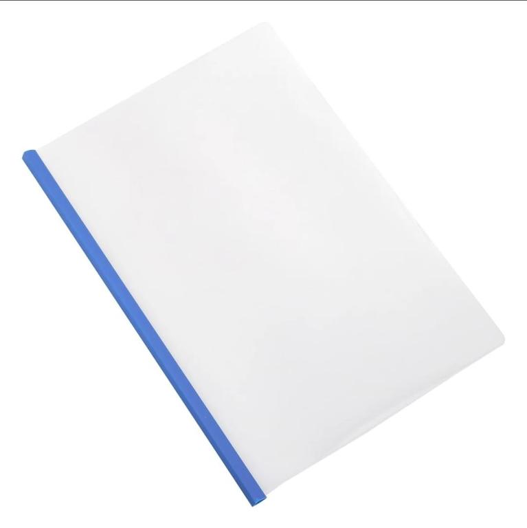 Large Size Stick Bar File - 10 Pcs Transparent PVC Plastic File for Assignments and Reports - 7