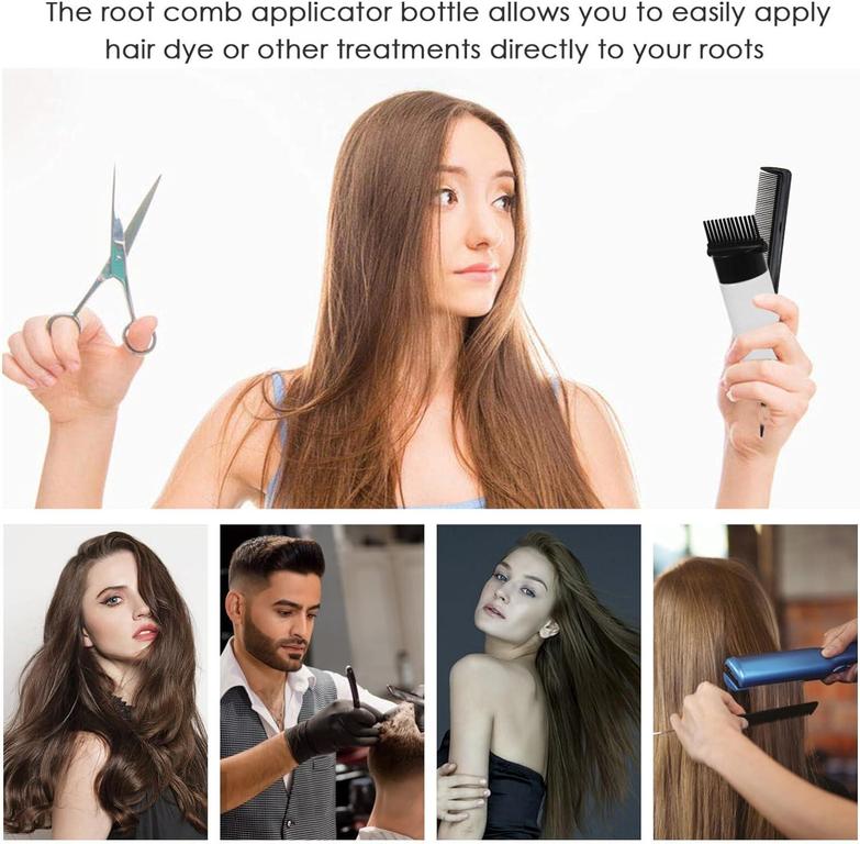 Face Value 130Ml Hair Oil Bottle with Comb for Oiling, Coloring, and Massage - 2