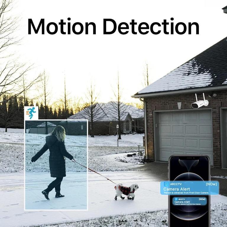 Silk Road Traders 5MP 4 Channel 1920p 2.4G WIFI IP CCTV NVR Kit - H265 Video - Wireless Security Camera System Surveillance Network Camera - 3