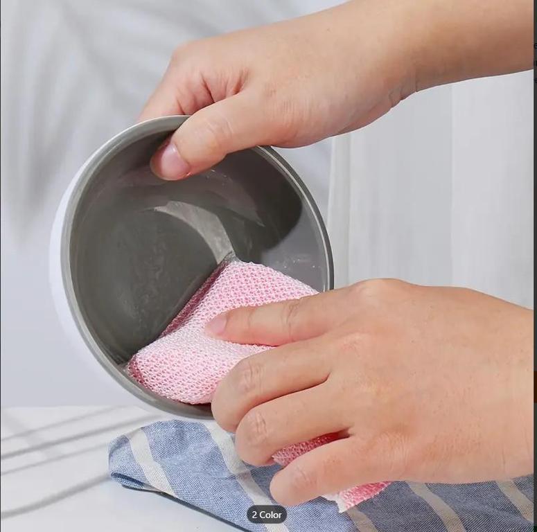 12 pcs Colorful Non-Scratch Kitchen Sponges | Double-Sided & Reusable - 3