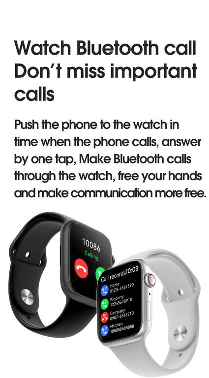 IWO MC72 Pro W17 Smart Watch 2025 (Black) - 1.9 Inch IPS Display, Bluetooth Calling, Heart Rate Monitor, Fitness Tracker, Compatible with Apple iOS & Android - 4