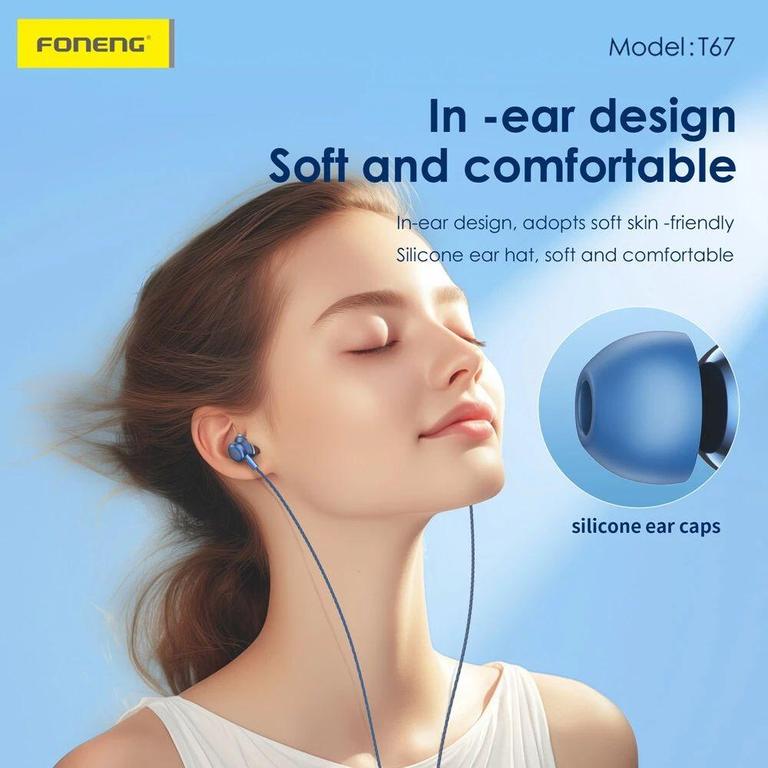 Foneng T67 Type-C Wired Gaming Earphones Image 1