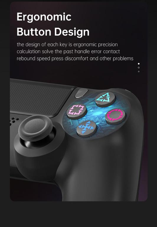【Premium】 DualShock 4 Wireless PS4 Controller ~ Bluetooth PlayStation 4 Controller ~ JoyStick JoyPad GamePad Remote Gaming Controller for PS4, PC, Laptop, Computer, Mobile, Android TV Box, Windows 7/8/10/11 XP & Vista, Android, iOS ~ By FunBug - 1