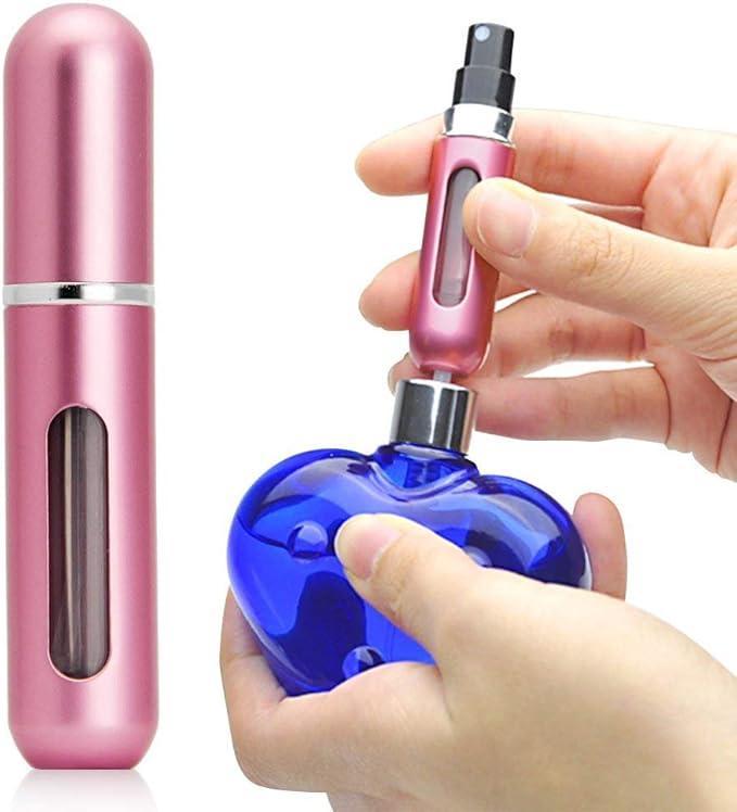 SAJEES ] Portable Mini Perfume Refillable Atomizer Container, Portable Perfume Spray Bottle, Travel Perfume Scent Pump Case Fragrance Empty Spray Bottle for Traveling and Outgoing(5 ml) - 6