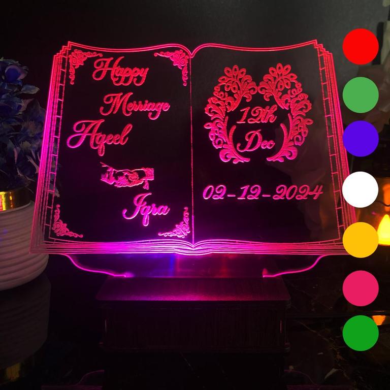 Customized Book Shape Lamp Image 2