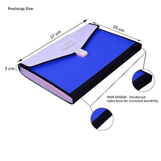 Legal FC Size Expanding Organizer with 13 Section Pockets by Imported Multicolour - 8