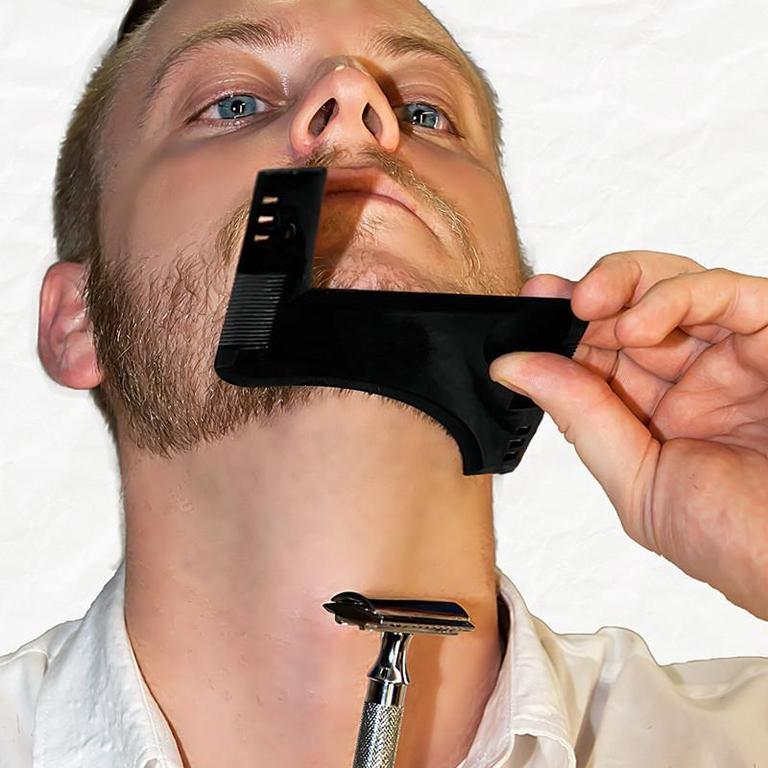 Beard Black Double-Sided Beard Shaping Comb PLUS Beard Comb for Line Up - 3