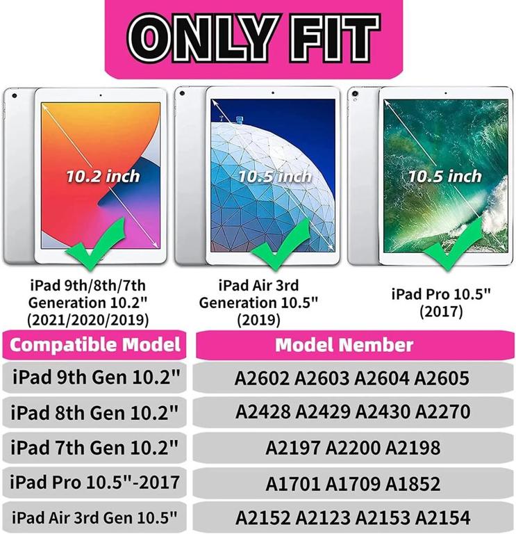 For iPad 7th , 8th , 9th Generation 10.2 Case Rotate cover 10.2 Ipad 7 / 8 / 9 th Generation Book Cover with 360 Degree Rotating Stand for Apple Ipad 7,8,9th Generation - 4