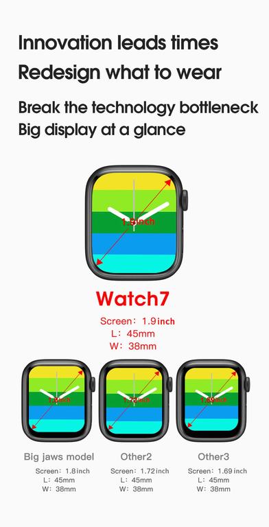 IWO MC72 Pro W17 Smart Watch 2025 (Black) - 1.9 Inch IPS Display, Bluetooth Calling, Heart Rate Monitor, Fitness Tracker, Compatible with Apple iOS & Android - 6