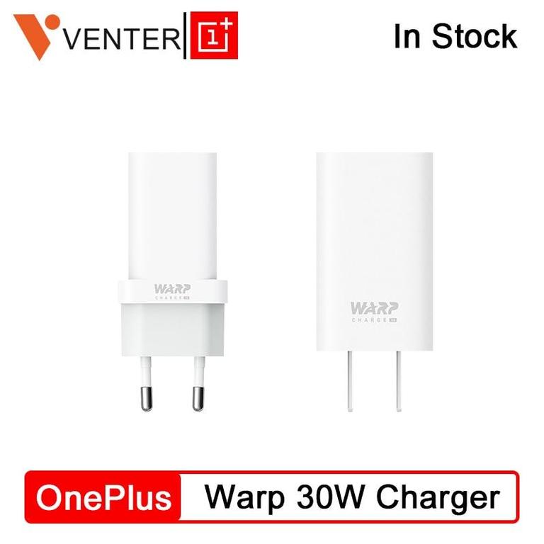 OnePlus 7T Warp Charger with Type-C Cable, 30W Power Adapter for OnePlus Models 7, 7T, Pro, 6, 6T, 5, 5T, and 3 - 1