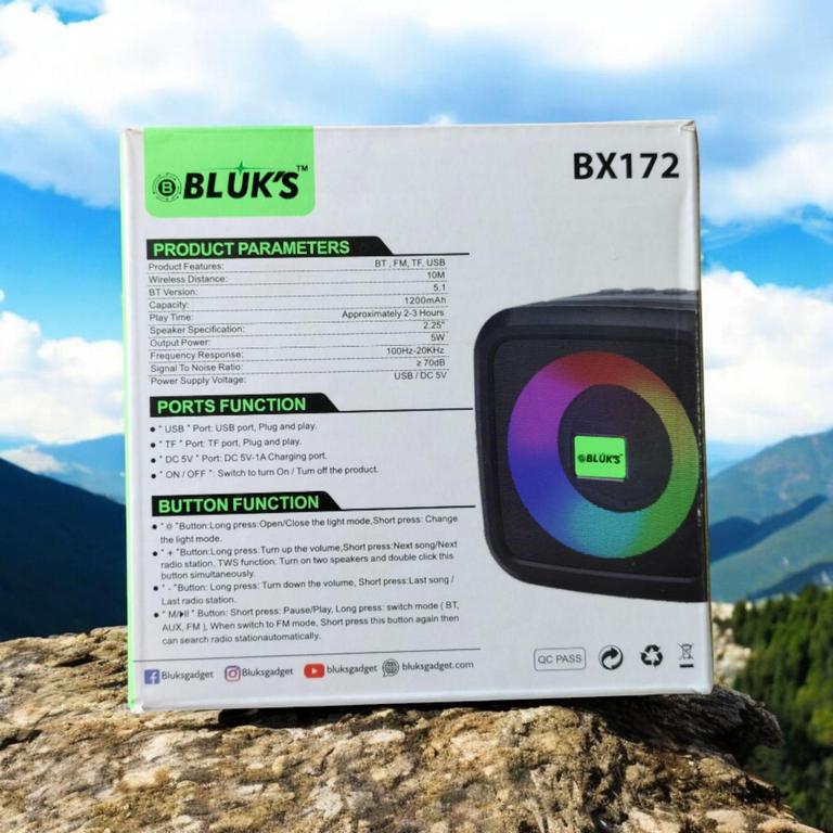 Bluks BX-172 Bluetooth Speaker Image 2
