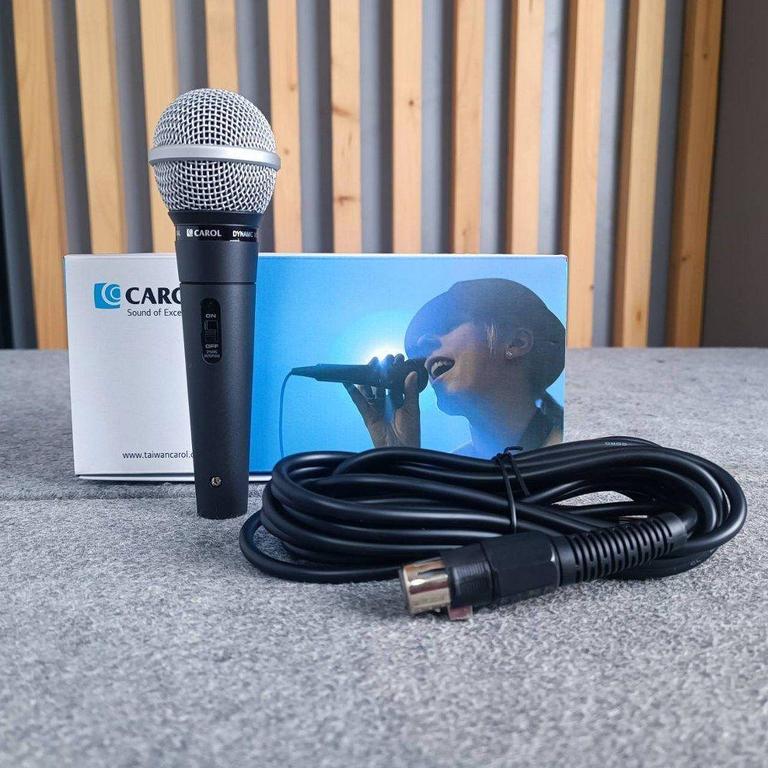 Carol GS-55 Dual Impedance Vical Mircophone Dynamic Karaoke Multipurpose Handheld Mic With Wire - 5