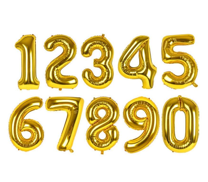 Gold Metallic Foil Balloons 4