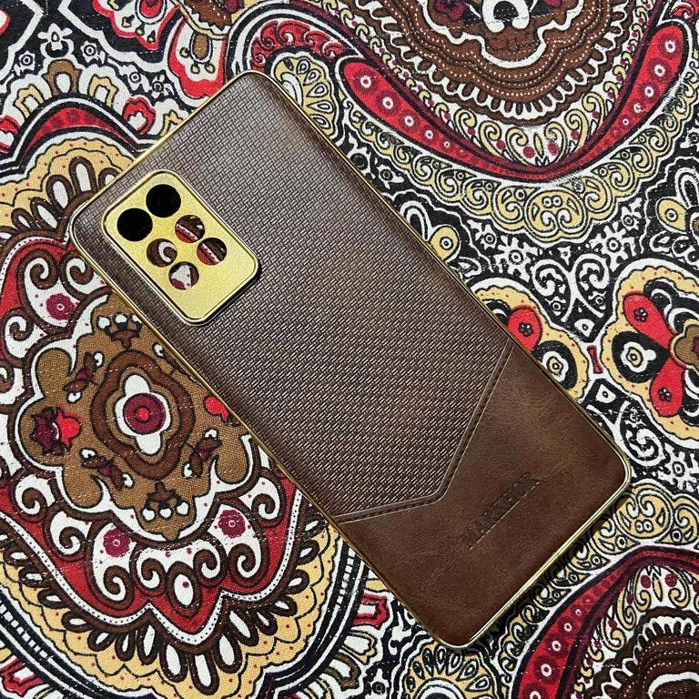 Infinix Note 10 Pro Leather Texture Case Back View