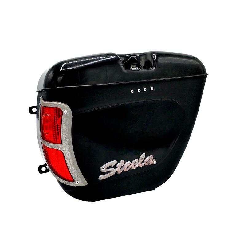 1- PC of Motorcycle Side Box (Right Side)  Tail Box  Tourist Box With LED Back Light STEELA BY AKE - 3