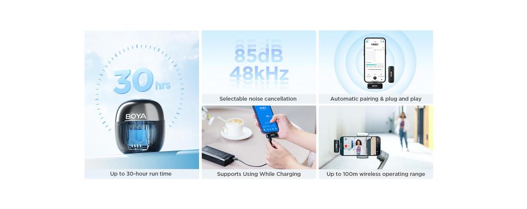 boya wm3t wireless microphone