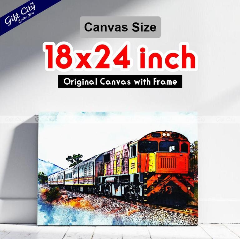Train Art Canvas Painting 8