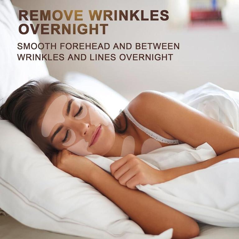Face wrinkle Patches - Reusable Anti-Wrinkle Pads for Face - Skincare Pads to Smooth Eye, Mouth, Forehead - Clear Anti-Wrinkle Treatment for Overnight Lift - Train Facial Muscles to Reduce Fine Lines, Frown Lines, Smile Lines - 12