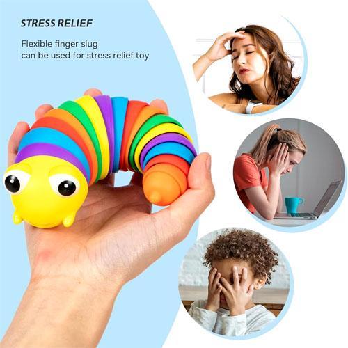 Colorful snail toy front view