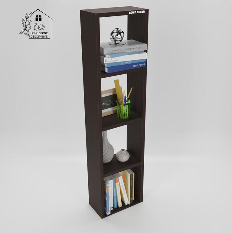 Wood Open Book Shelf  (Finish Color - Wenge, DIY(Do-It-Yourself) by Home Décor Decorative - 3