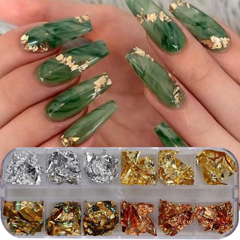 Set of 12 Mini Glitter Bottles for Nail Art, Slime, Resin, and DIY Crafting – Includes Caviar Microbeads, Thin Flakes, and Bright Glitter - 1