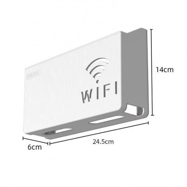 Wall-mounted router box, Wifi router stand, wifi router box for wall, wifi holder stand,  Wall-Mounted Plastic WiFi Holder for Smart Home Décor & Storage - 4