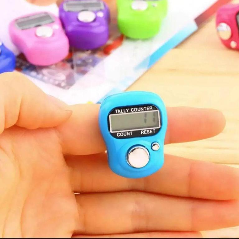 5-Digit Digital Finger Ring Tally Counter Tasbeeh with LED Backlight and Night Mode Display for Prayer Counting - 4