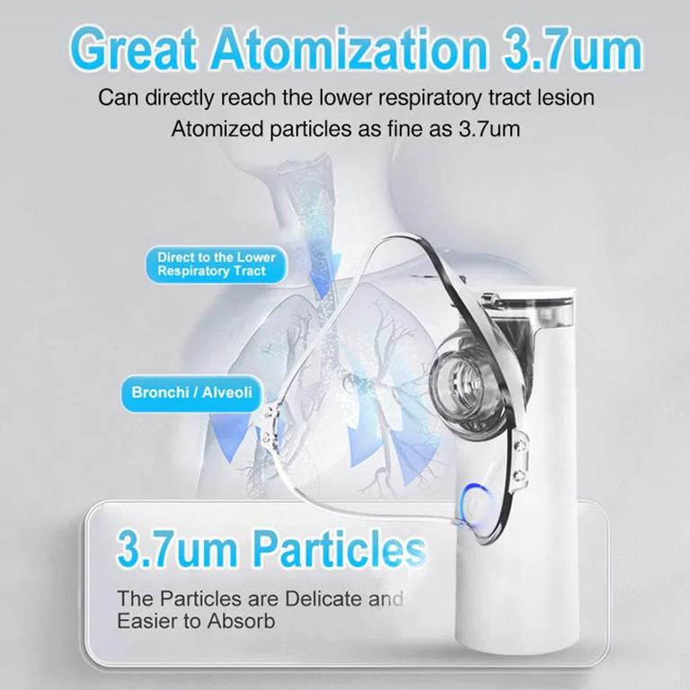 DAN TECHNOLOGY  Portable Nebulizer For Asthma Rechargeable Inhaler Nebulizer Machine For Kids And Adults Medical asthma nebulizer - 8