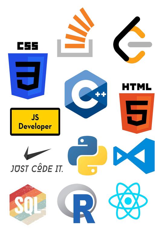 Programming Language Stickers