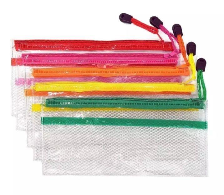 Transparent Geometry Set of 3 Pieces - Quality Pouch and Pencil Case - 8