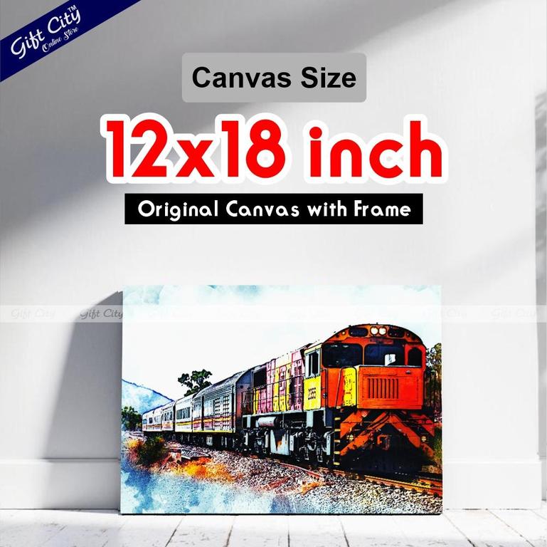 Train Art Canvas Painting 7