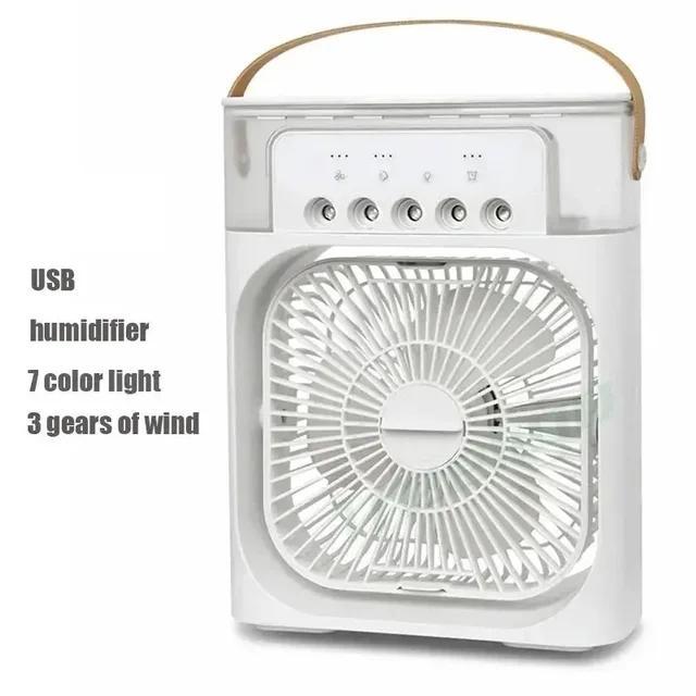 Portable 3-in-1 Fan and Air Conditioner with LED Night Light and Humidifier - 2