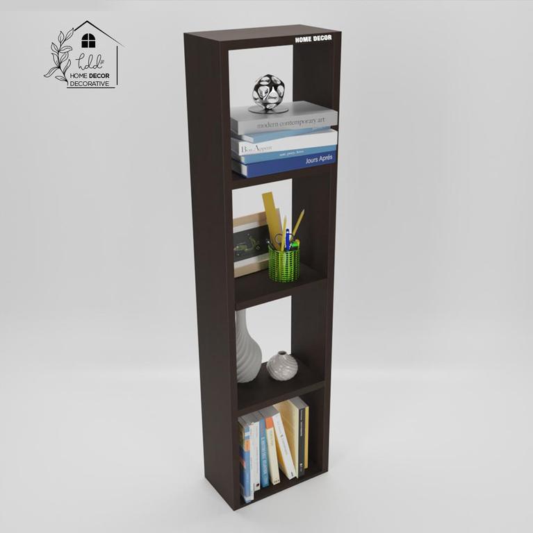 Wood Open Book Shelf  (Finish Color - Wenge, DIY(Do-It-Yourself) by Home Décor Decorative - 5