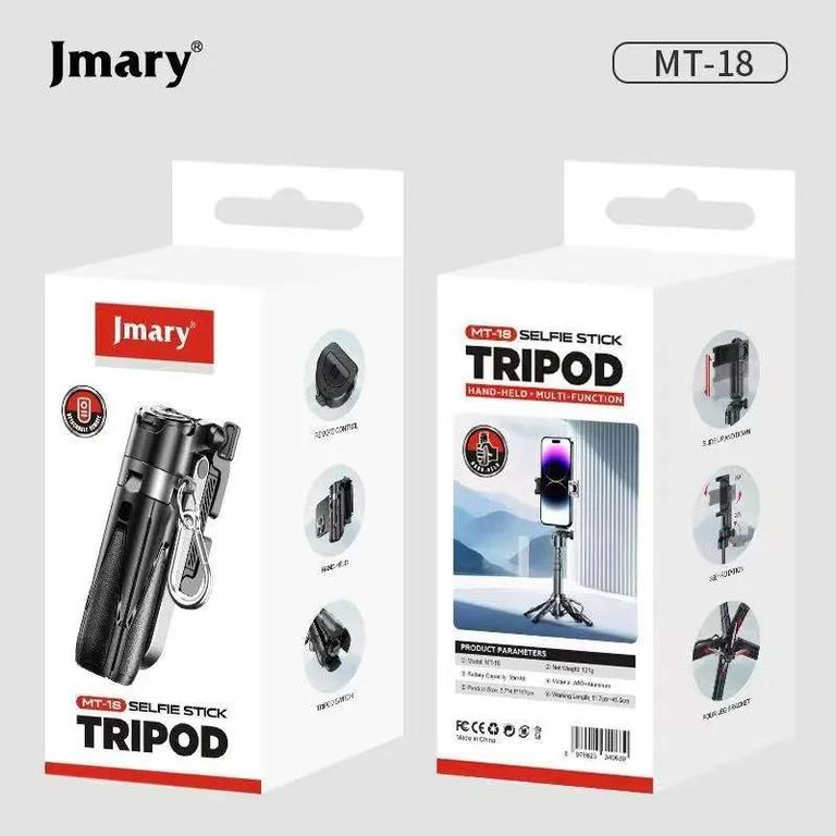 Jmary MT-18 Mini Selfie Stick with Bluetooth Remote - 1