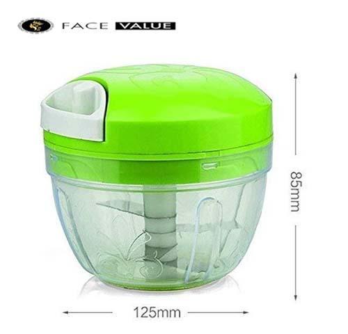 Face Value Easy Spin Quick Cutter Vegetable Fruit Nut Onion Chopper, Hand Meat Grinder Mixer Food Processor Food Processer, Choppers, Chopper Vegetable Cutter, Vegetable Tools (Multi Color) - 7