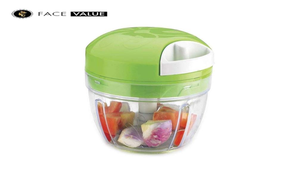 Face Value Easy Spin Quick Cutter Vegetable Fruit Nut Onion Chopper, Hand Meat Grinder Mixer Food Processor Food Processer, Choppers, Chopper Vegetable Cutter, Vegetable Tools (Multi Color) - 3