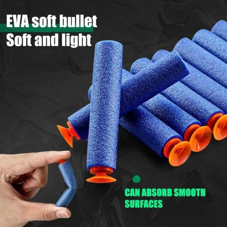 BLAST Super Gun - Automatic Soft Bullet Toy with Rotating Drum, 40 EVA Foam Bullets, Battery Operated for Indoor and Outdoor Play - 13