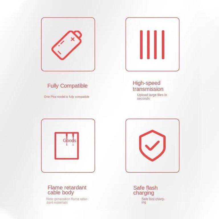 Oneplus 80W SUPERVOOC 2.0 Fast Charging Cable USB Type C 8A For Oneplus 11 11R 10R Nord 2T 10 PRO - 1