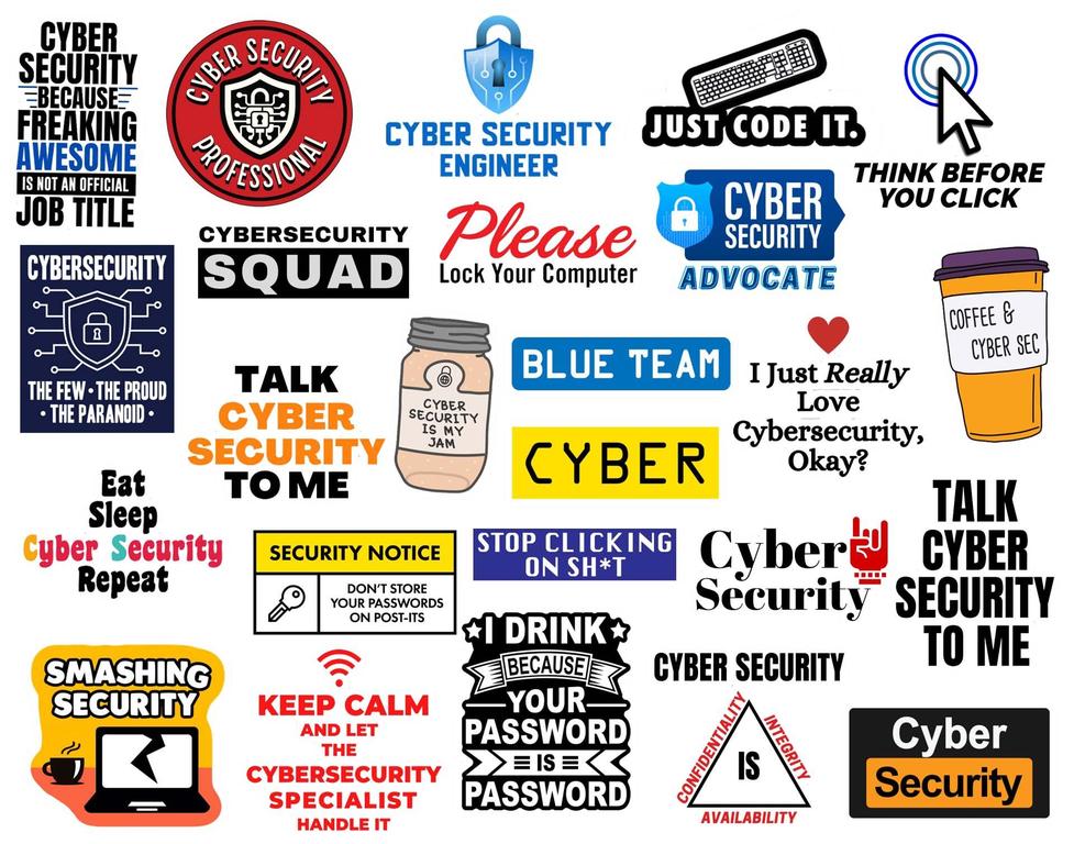 Hacker Cybersecurity Stickers