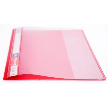 A4 Management File Folder with 2-Hole Binder Clip - 12 Pcs Transparent Plastic Presentation File Cover for Documents, Certificates, and Assignments - Assorted Colors - 10