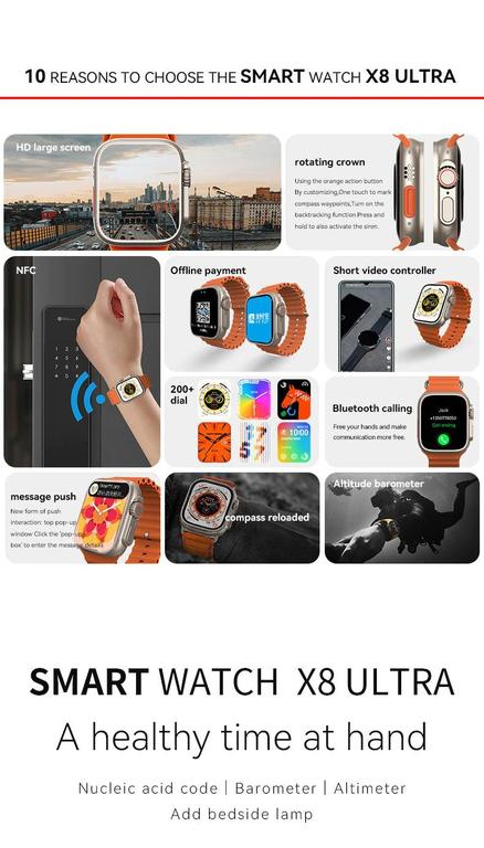 X8 Ultra Series 8 Smart Watch Image 15