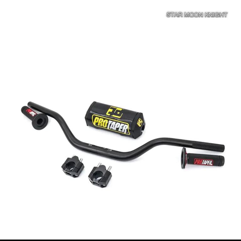 PRO Taper Universal Handlebar With Handle Risers Pack Bar Handle bar Pads Grips ALL Color Pit Pro Racing Dirt Pit Bike Motorcycle CNC 28mm Adapter For All Bikes - 2