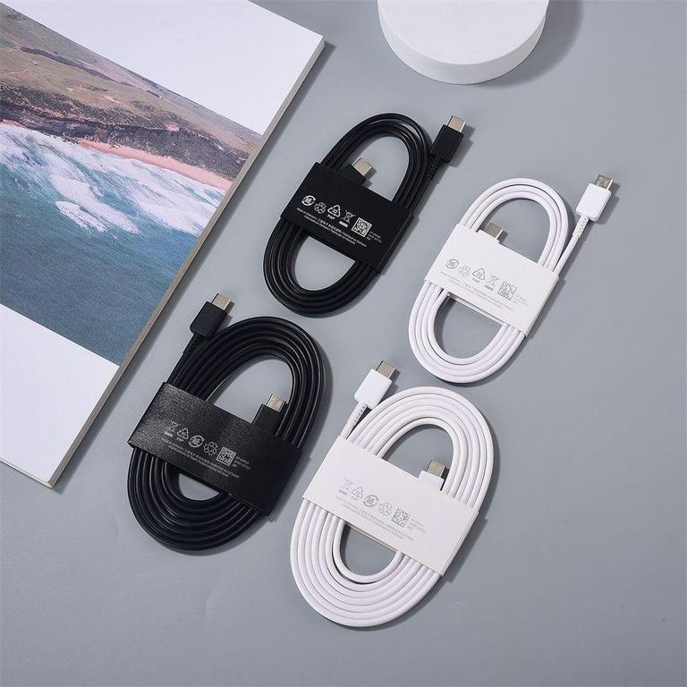 Original Samsung 45W 1.8M, 1M, C To C Type PD Super Fast Charging Cable 1/1.8M For Galaxy S21 S22 S23 S24 Ultra Plus USB Type C Cables A55 A54 A53 Note 20 10+ - 5