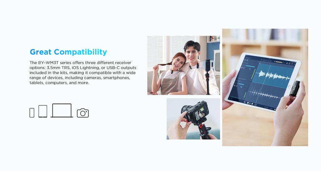 boya wm3t wireless microphone