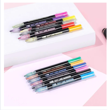 Colors Outline Metallic Markers