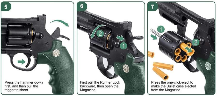 ZP5 Soft Bullet Toy Metal Body & Shell Eject with Gell Blaster 2 in 1 - 7