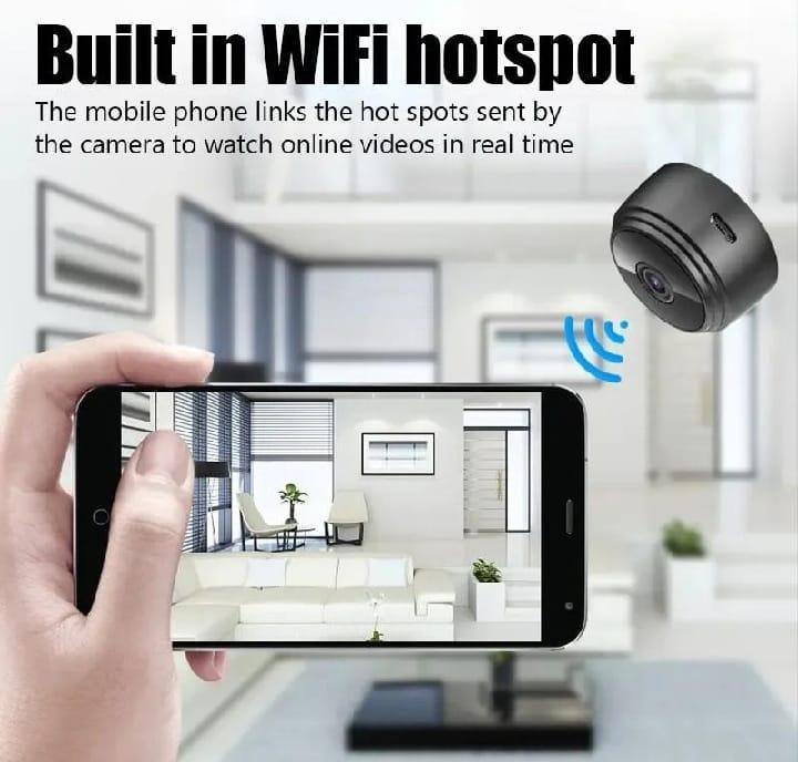 A9 Wifi Mini Camera 1080HD | Wireless Wifi Mini Camera | Wireless Camera Monitoring HD Camera Mini Smart Camera | A9 Camera Mini CCTV WDR Sensor Mini Wifi IP Camera with Day and Night Vision | Security Camera for Home with Mobile Supported Application - 2