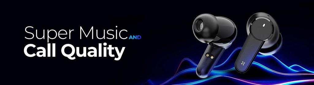 YOLO Active+ Earbuds with Active Noise Cancellation, Touch Controls, Super Low Latency, and 30 Hours Playback Time - 2