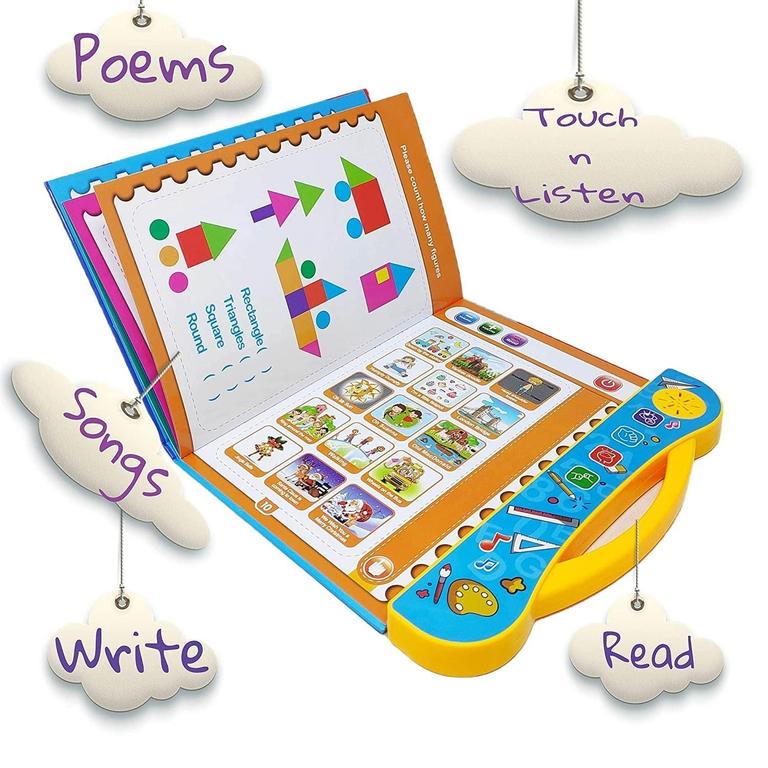 Interactive English Learning Book with Letters and Music for Kids Aged 3+, by Intelligence Book - 2